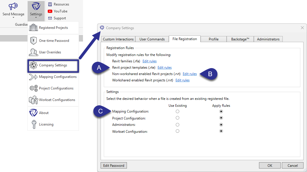 File Registration steps