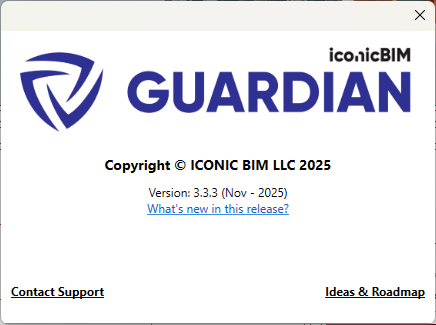 Guardian About dialog