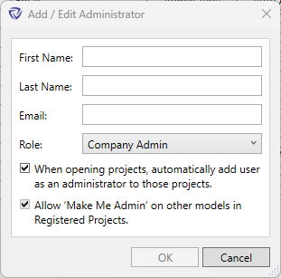 Guardian Add/Edit Administrator dialog