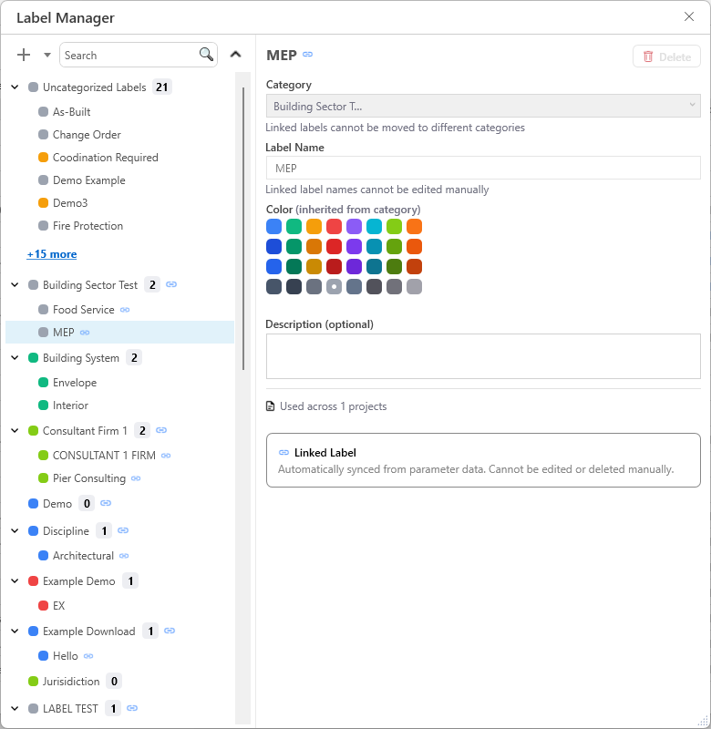 Edit or delete a label