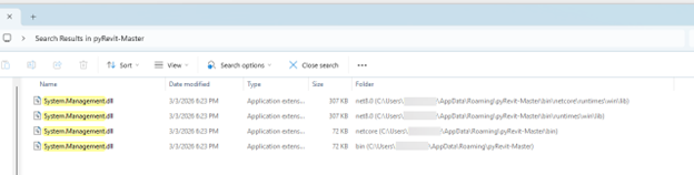 System.Management.dll files in file explorer