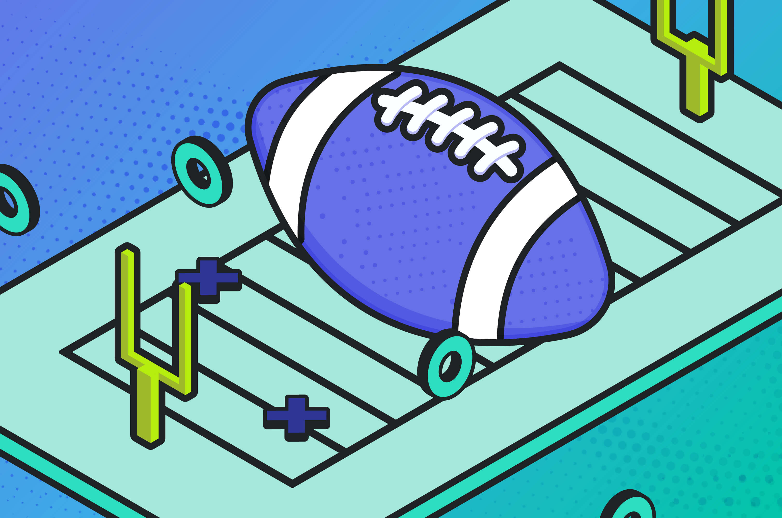 football on field