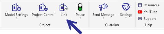 Link in Guardian ribbon