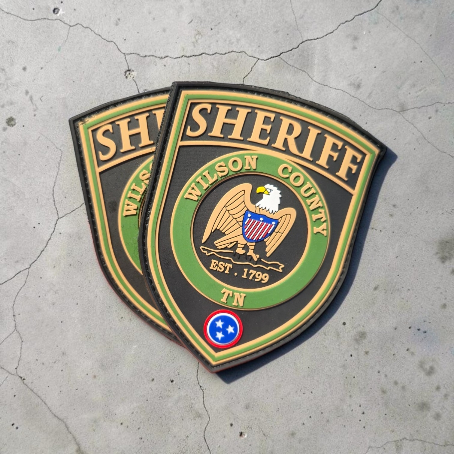 WCSO PVC Shoulder Patch Set