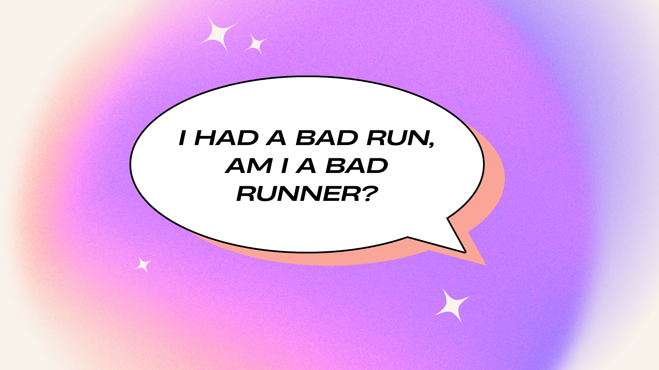 I had a bad run, am I a bad runner?