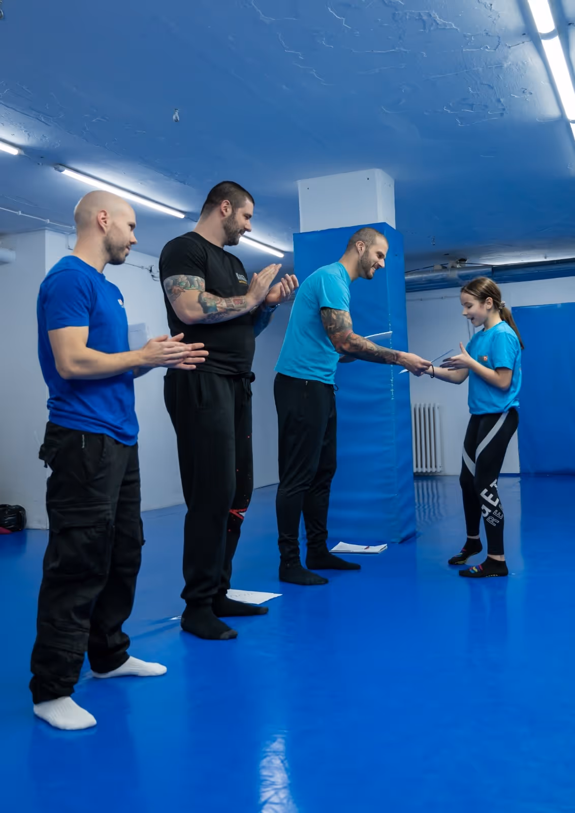 Polaganje krav mage za decu u klubu krav maga myrmidons (Krav Maga Global Srbija)