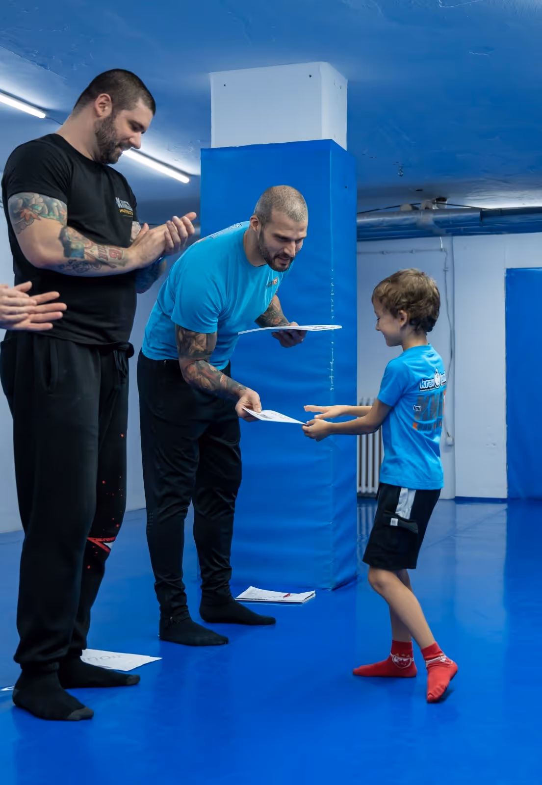 Polaganje krav mage za decu u klubu krav maga myrmidons (Krav Maga Global Srbija)
