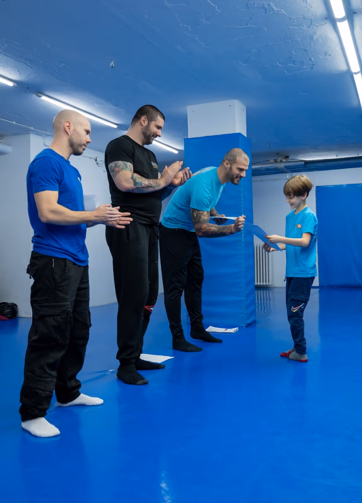 Polaganje krav mage za decu u klubu krav maga myrmidons (Krav Maga Global Srbija)