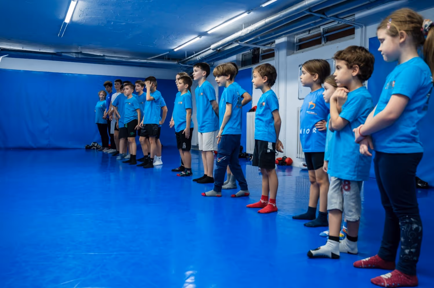 Polaganje krav mage za decu u klubu krav maga myrmidons (Krav Maga Global Srbija)