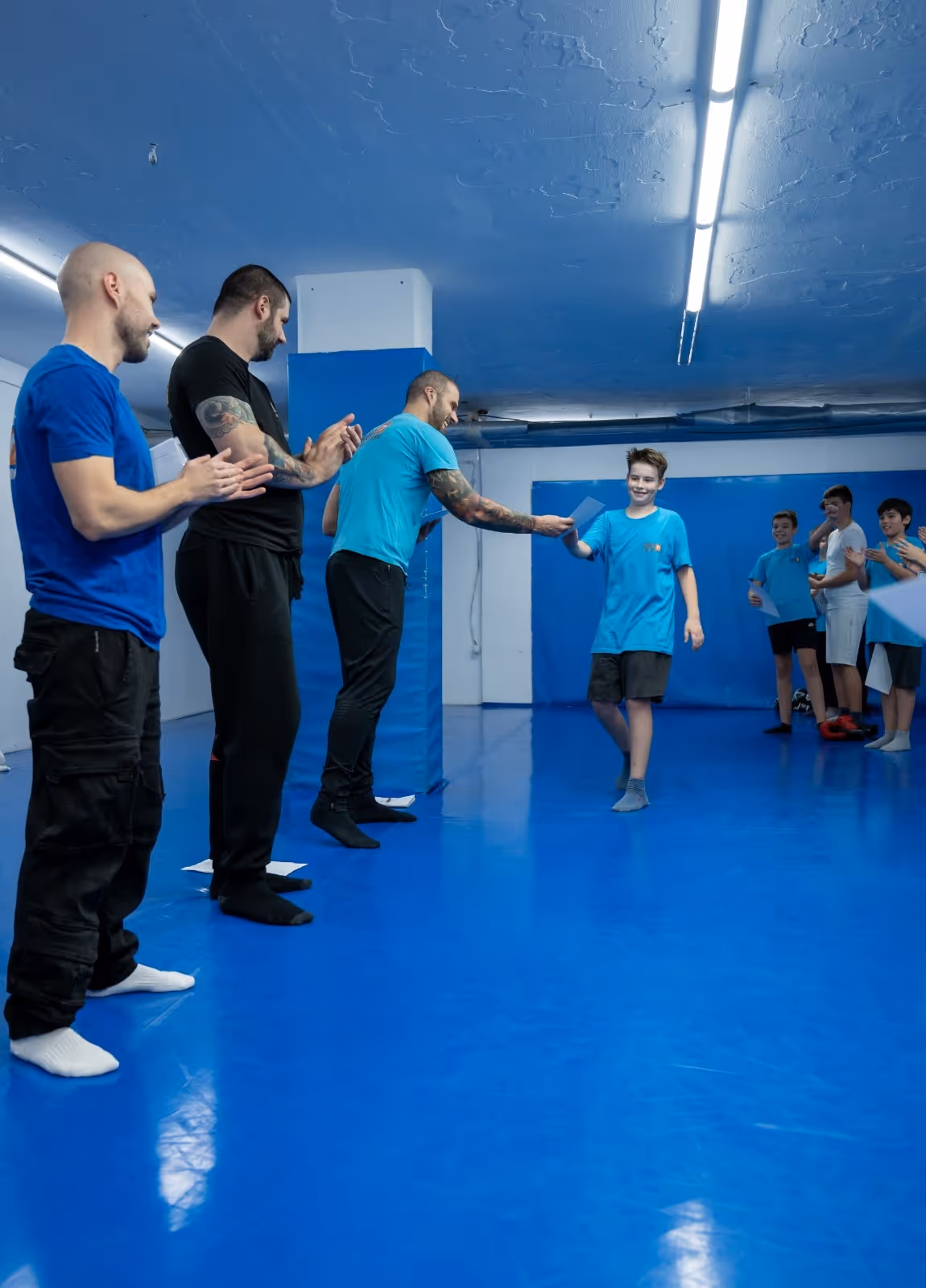 Polaganje krav mage za decu u klubu krav maga myrmidons (Krav Maga Global Srbija)