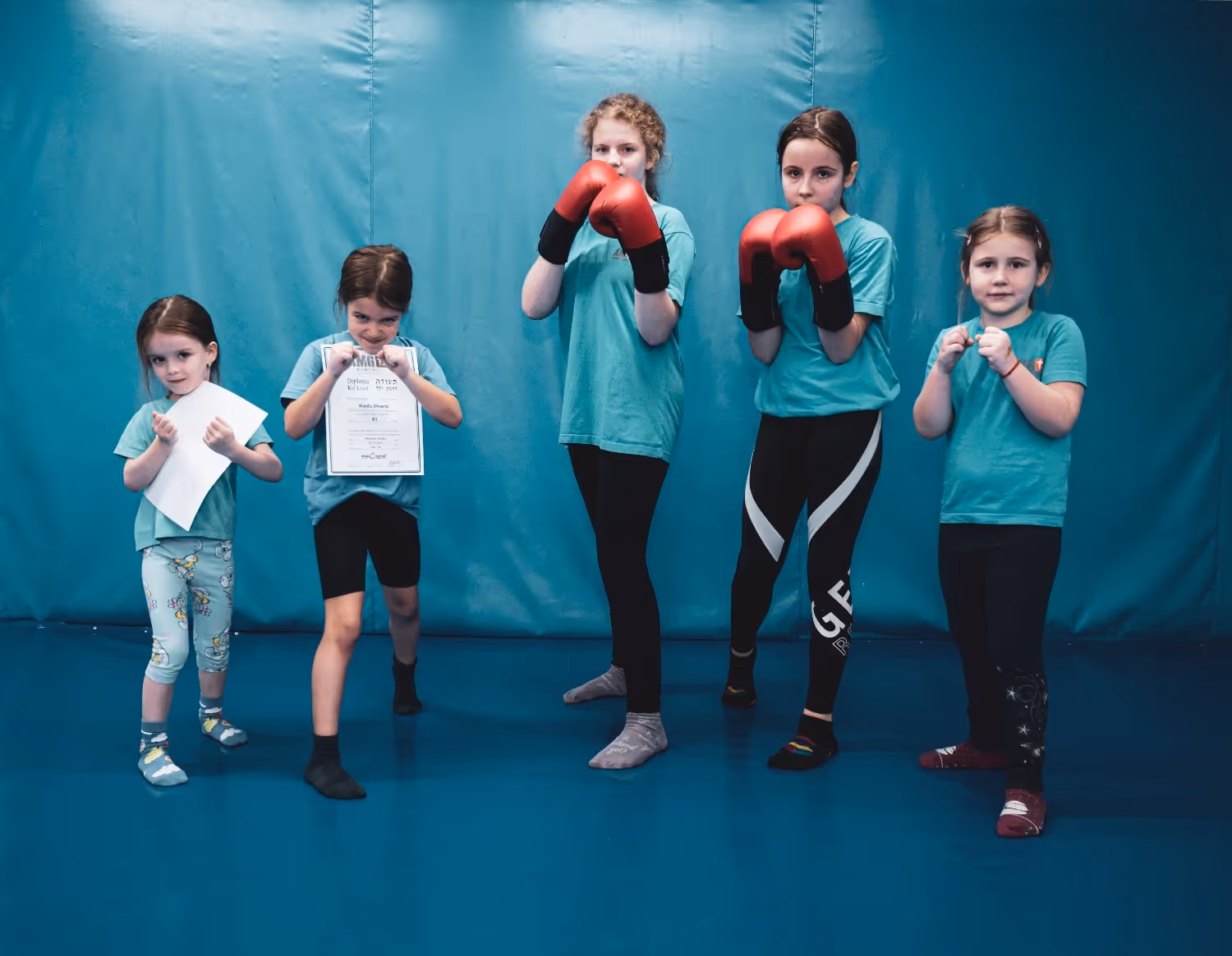 Polaganje krav mage za decu u klubu krav maga myrmidons (Krav Maga Global Srbija)