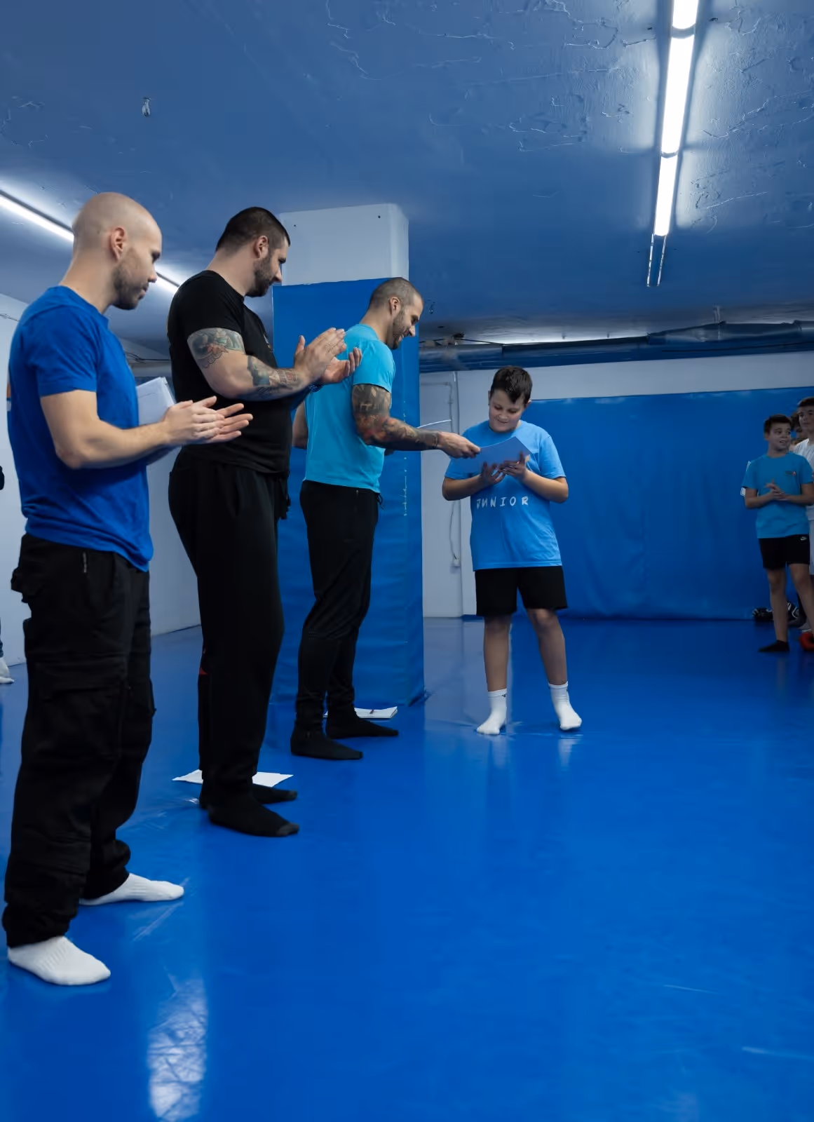 Polaganje krav mage za decu u klubu krav maga myrmidons (Krav Maga Global Srbija)