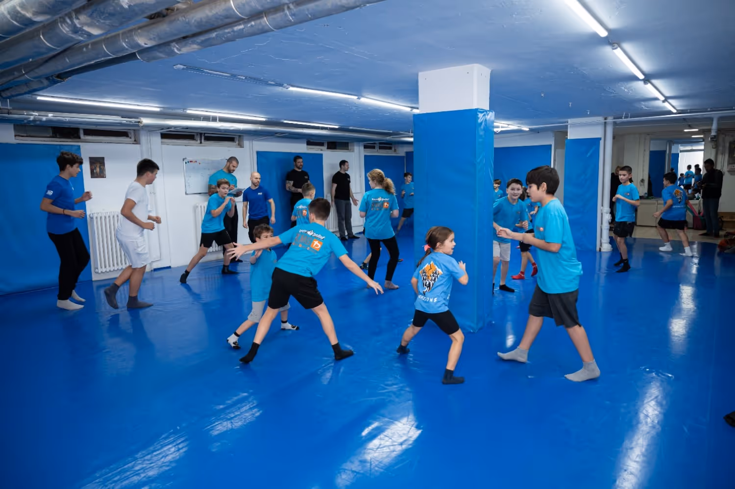 Polaganje krav mage za decu u klubu krav maga myrmidons (Krav Maga Global Srbija)