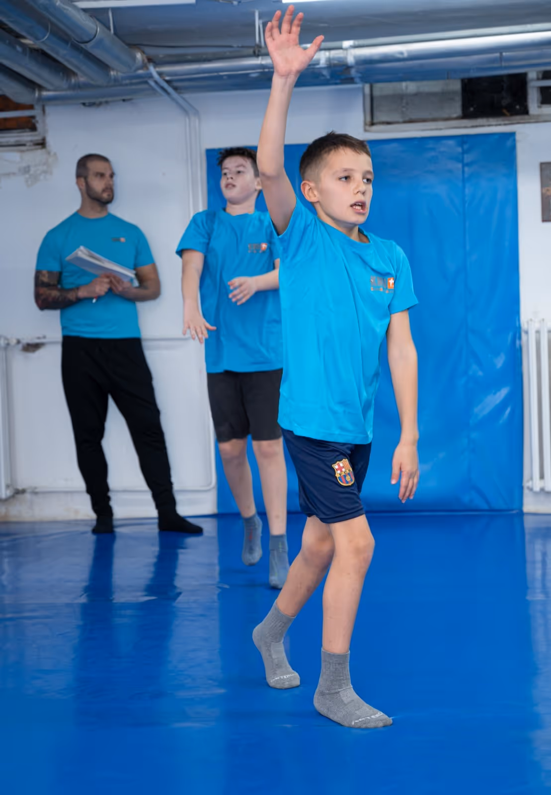 Polaganje krav mage za decu u klubu krav maga myrmidons (Krav Maga Global Srbija)
