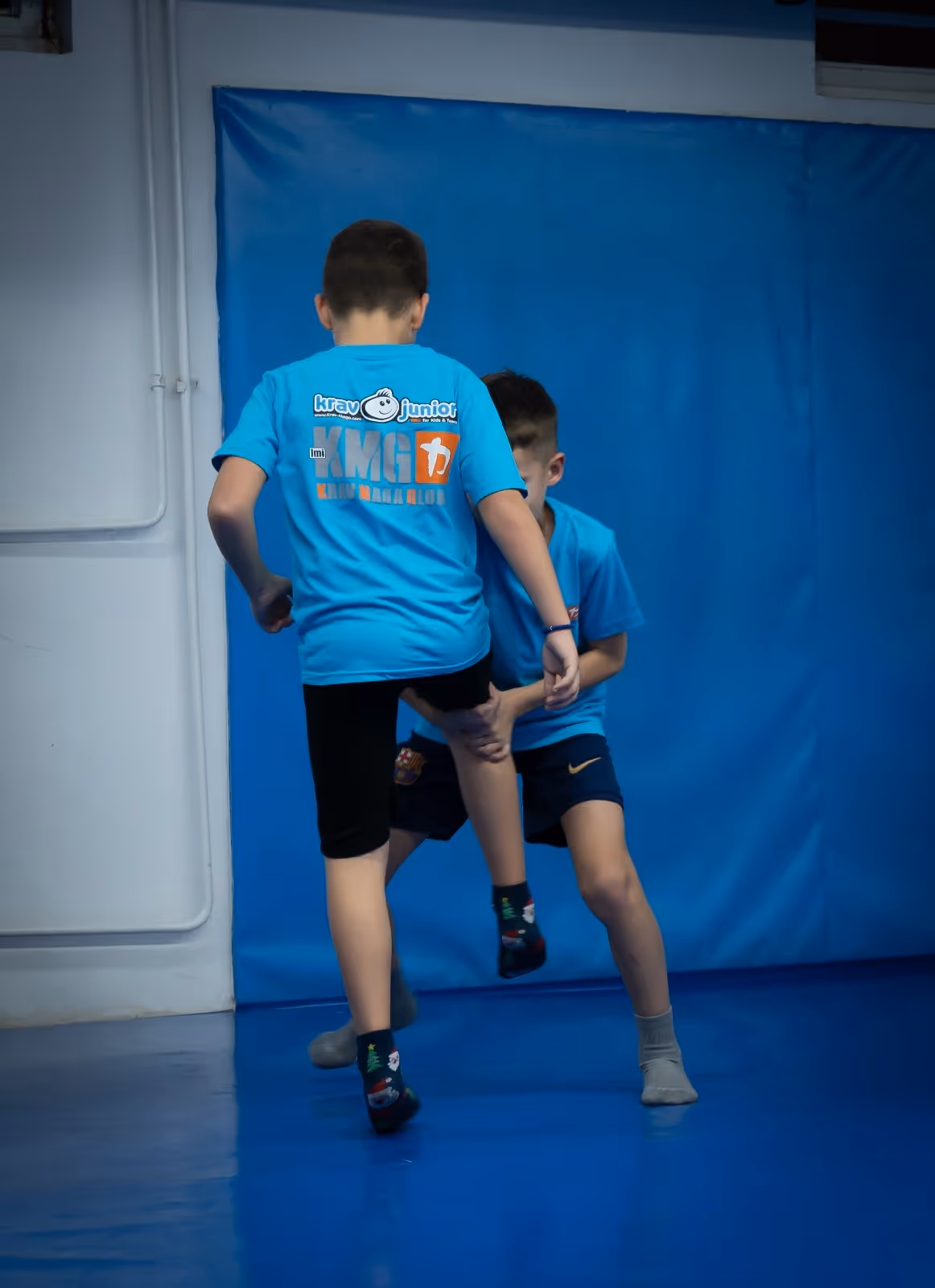 Polaganje krav mage za decu u klubu krav maga myrmidons (Krav Maga Global Srbija)