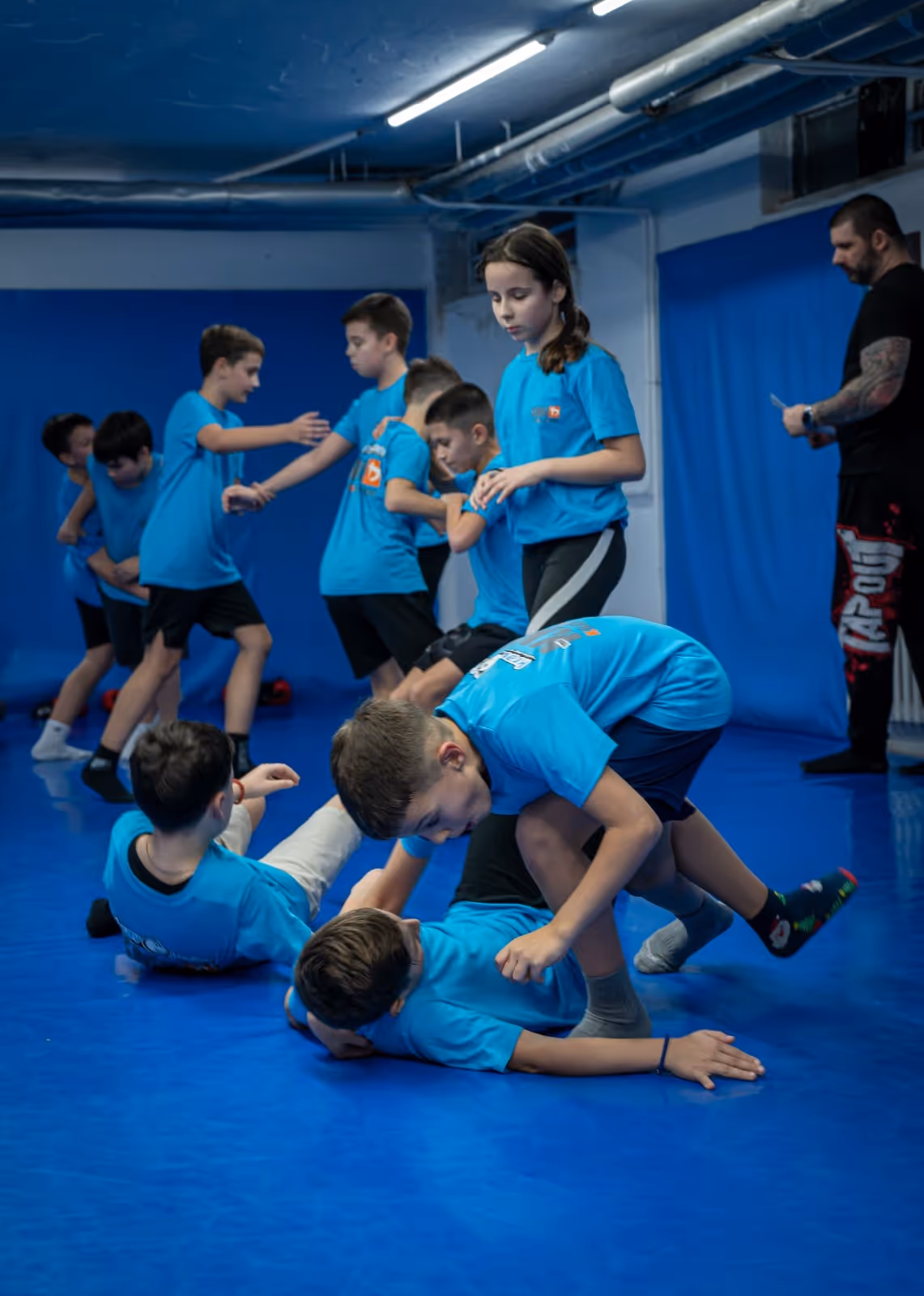 Polaganje krav mage za decu u klubu krav maga myrmidons (Krav Maga Global Srbija)