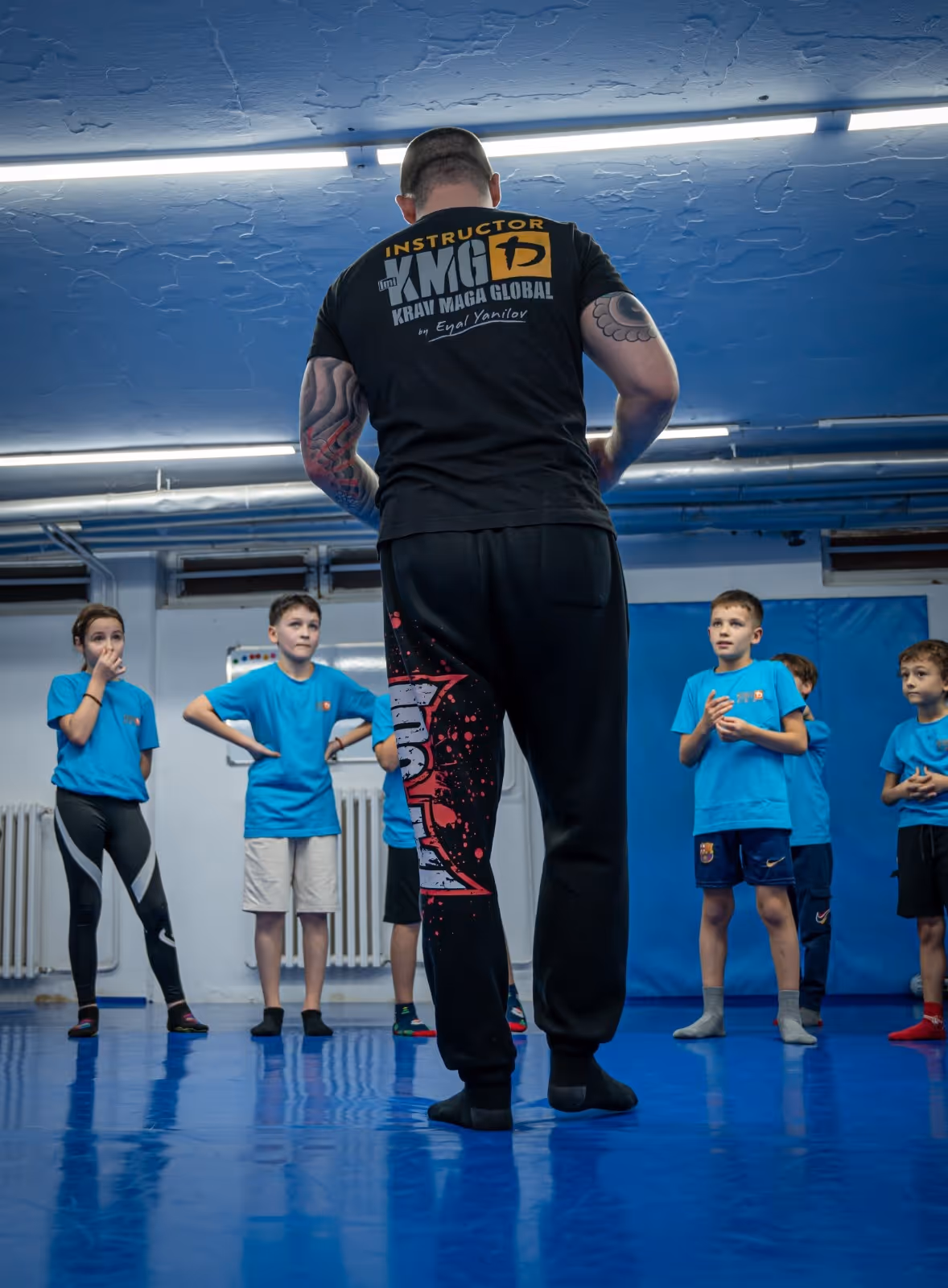 Polaganje krav mage za decu u klubu krav maga myrmidons (Krav Mgaga global Srbija)