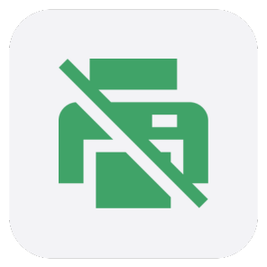 Red outline icon of a hanging price tag with lines representing text.