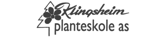 Kingsheim Planteskole AS logo featuring a stylized tree and flower graphic.