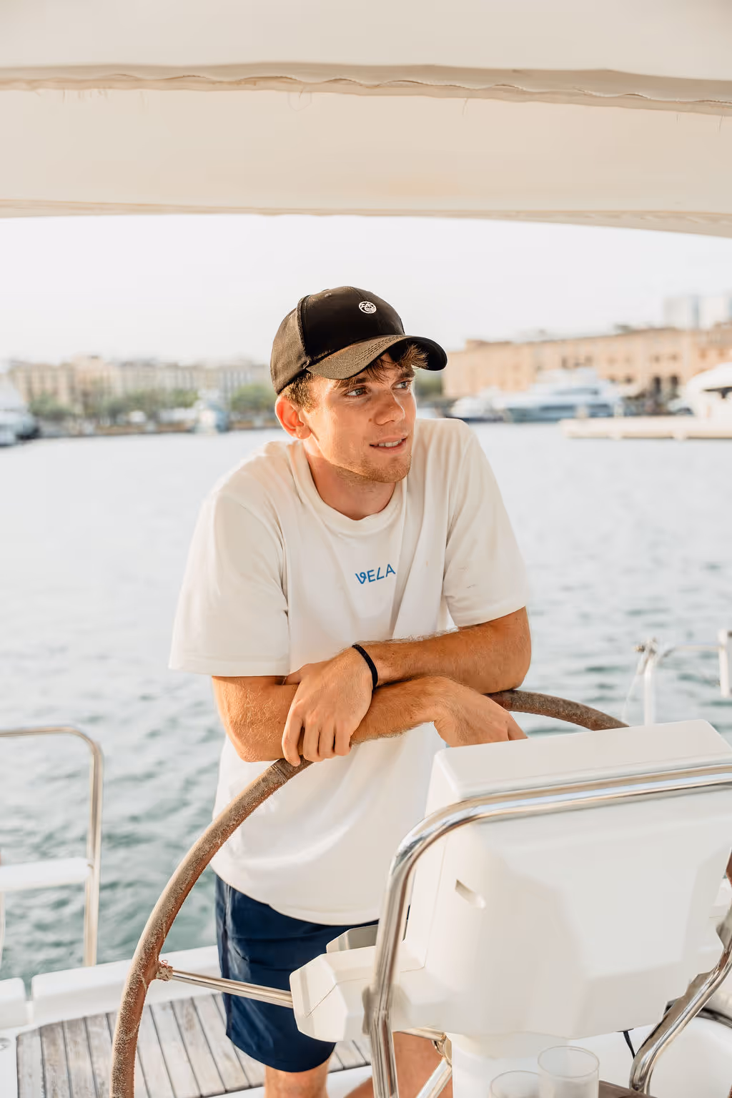 Joan Martinez Captain Vela Boat Trip Barcelona