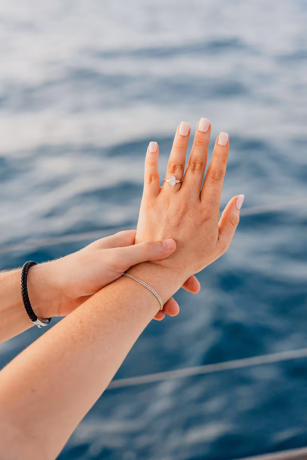 A ring for a proposal on a boat in Barcelona