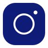 Instagram logo icon in black and white.