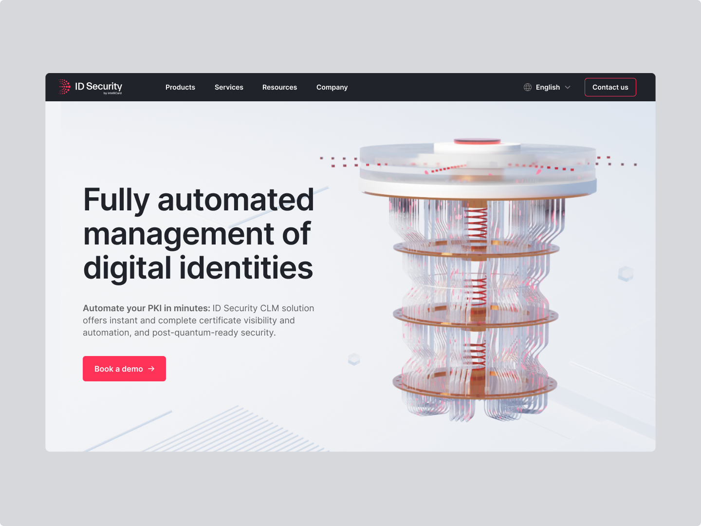 Website design for internet security company