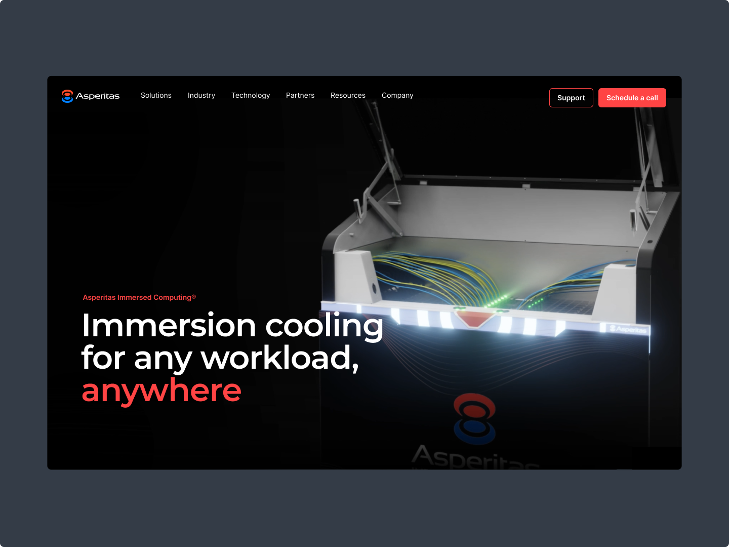 Website design for tech product company