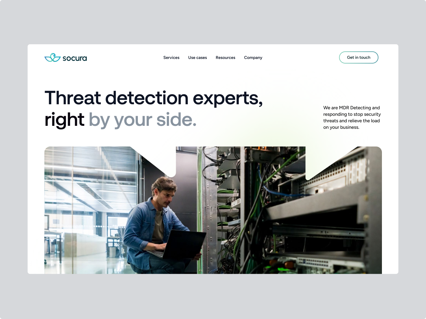 Website design for cybersecurity company