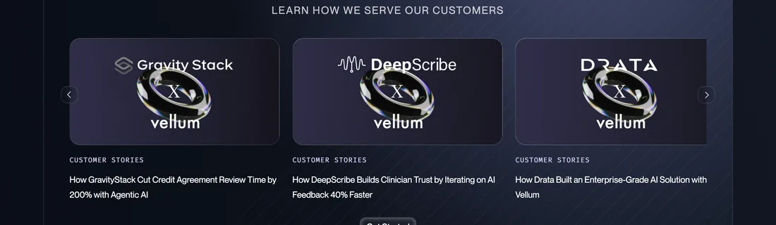 Vellum customer stories: Gravity Stack, DeepScribe and Drata