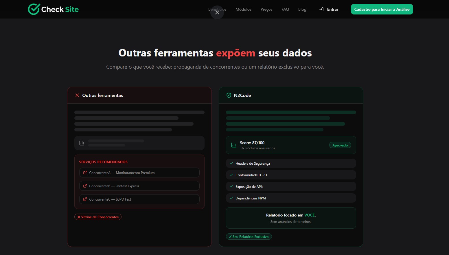 CheckSite - Auditoria de Segurança Automatizada
