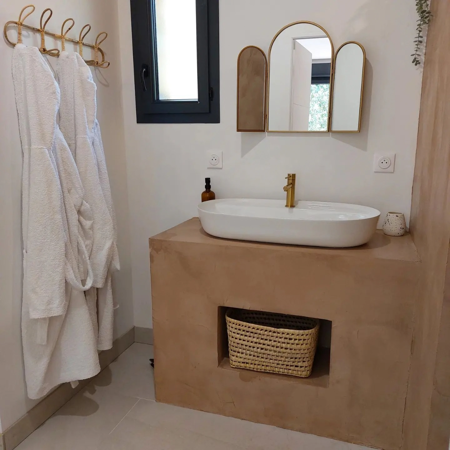 meuble vasque de style bali
