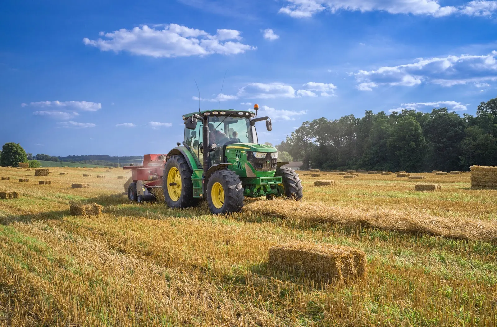 A vehicle in an open field