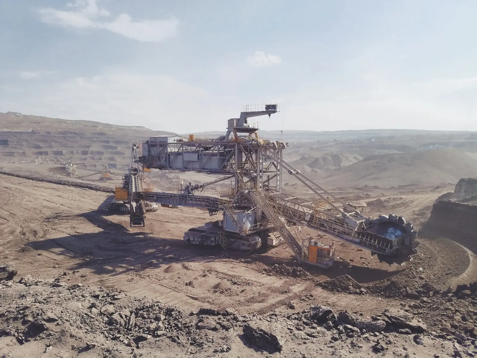 Open construction site