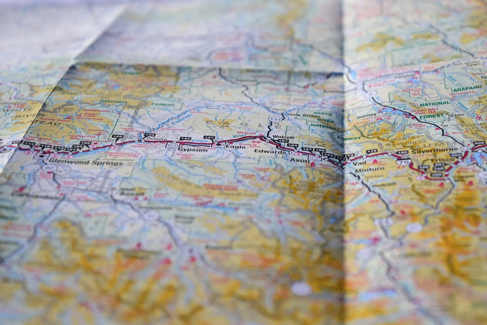 Zoom in of a map