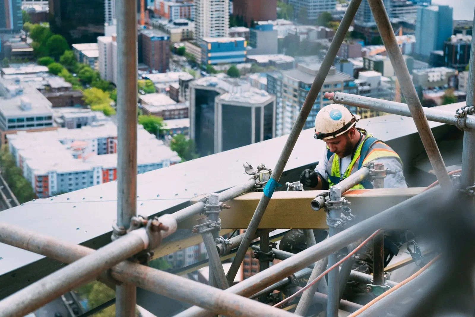 Construction worker working