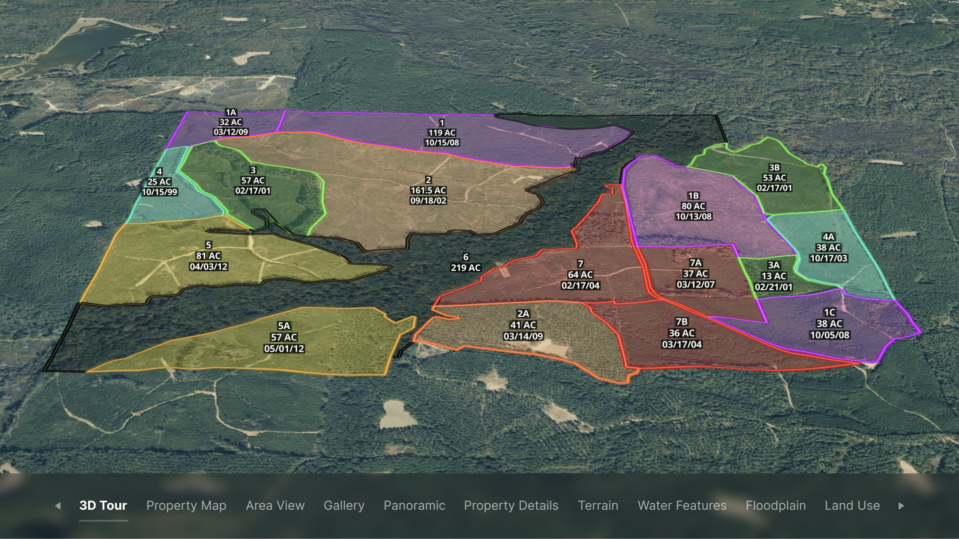 Mississippi Timber Stand Map