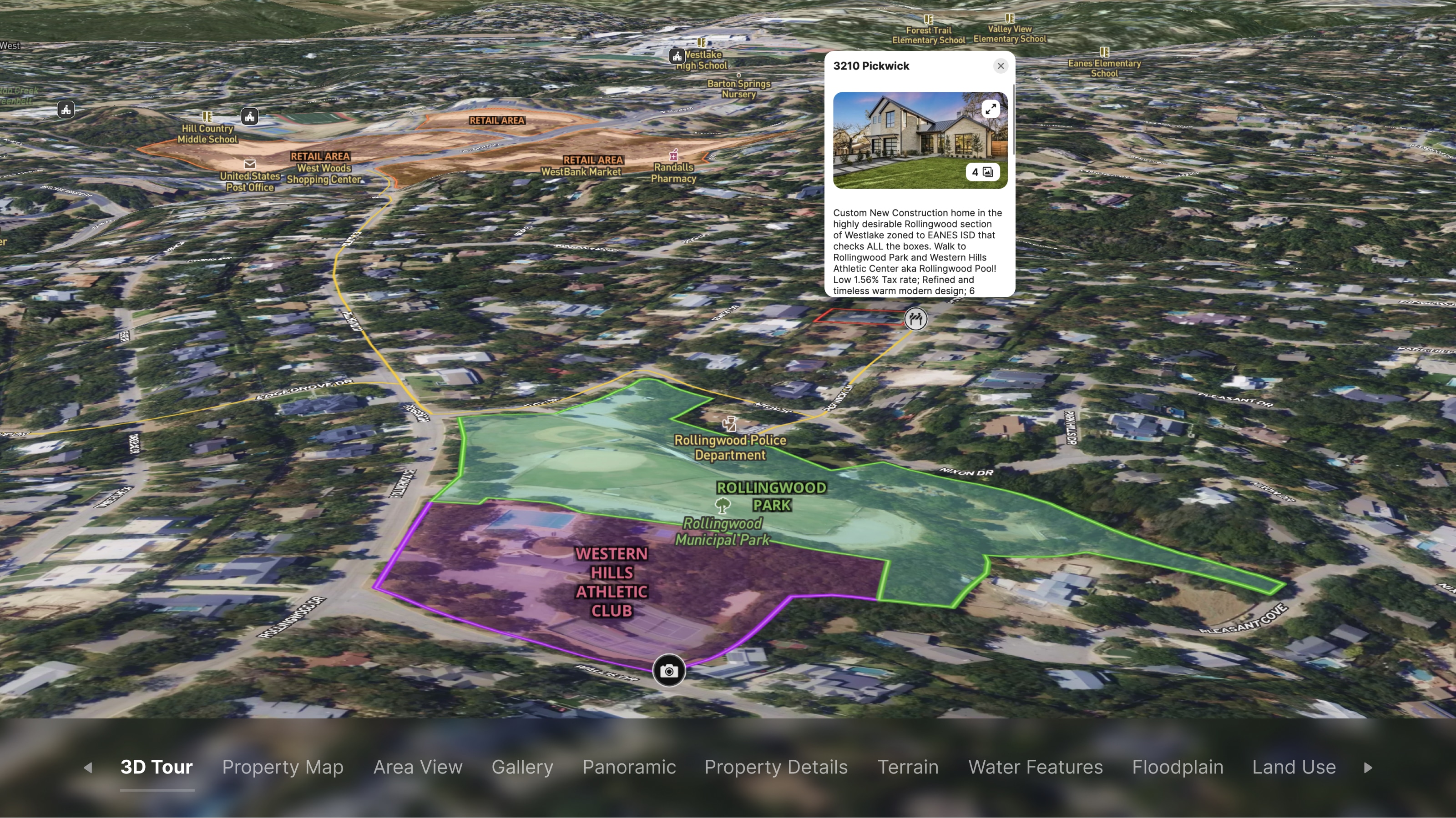 Residential Listing (0.3 Acres) in Rollingwood, Texas