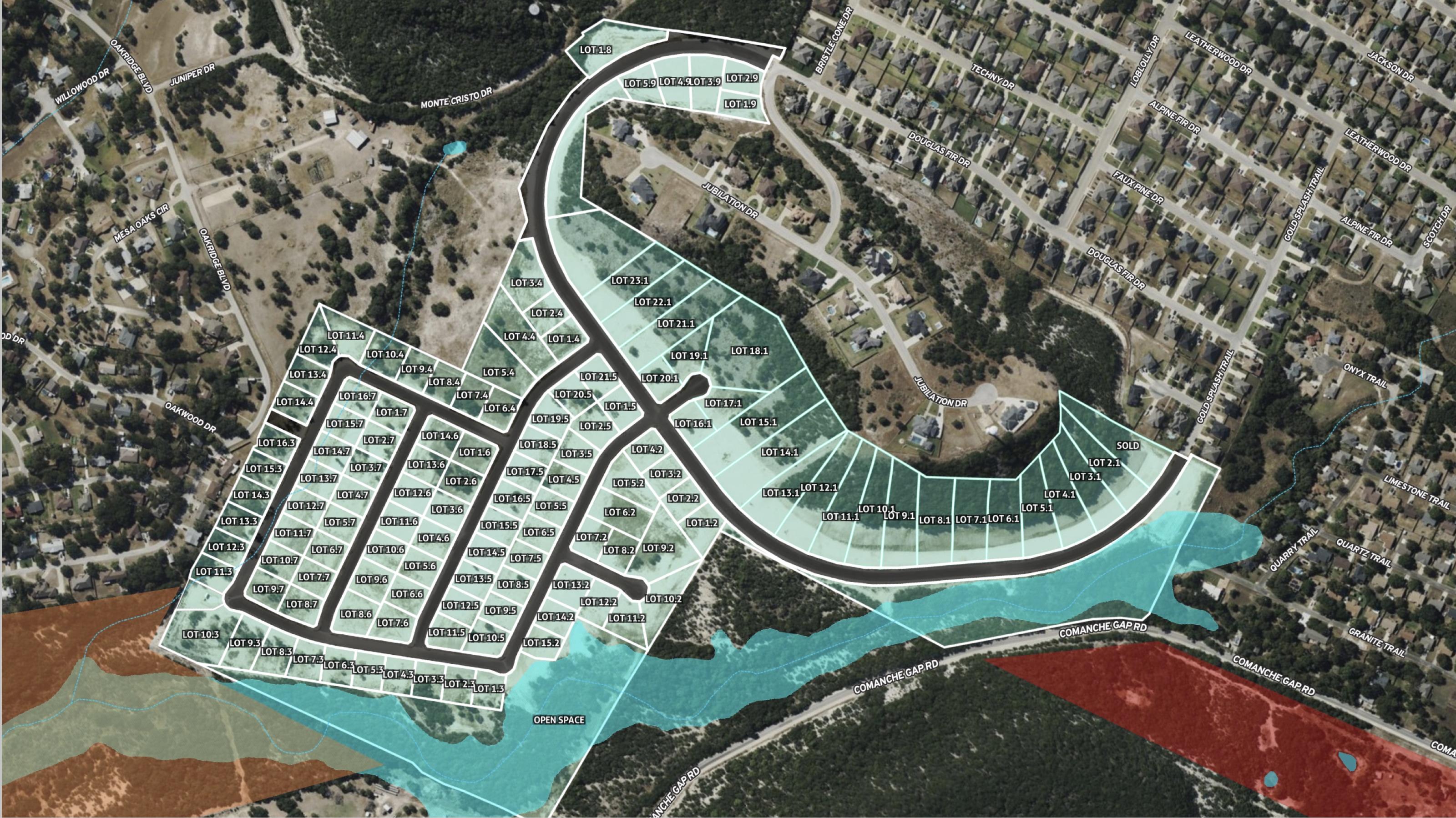 Valley Ridge Estates Subdivision Map