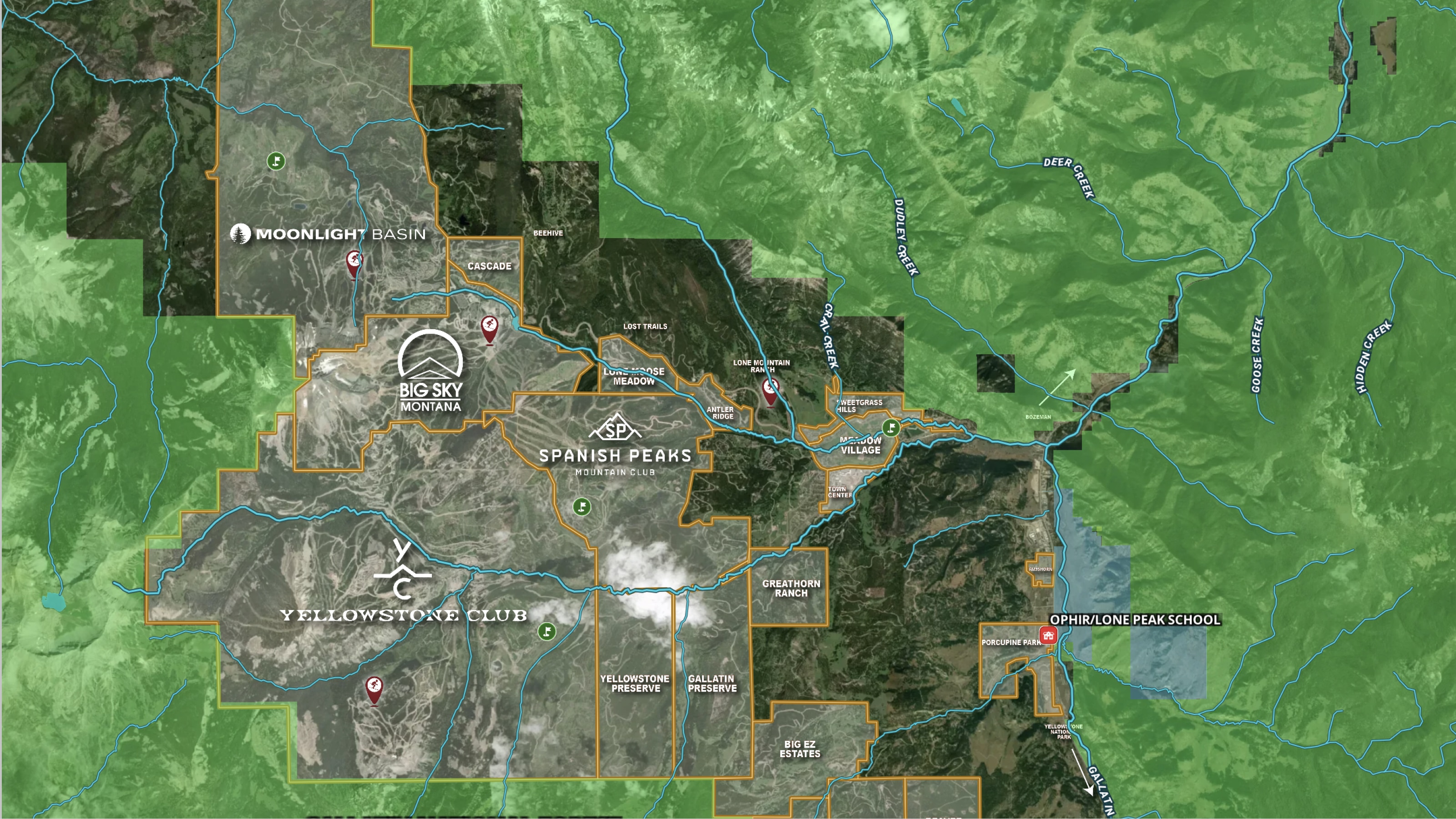 Big Sky Neighborhood Map