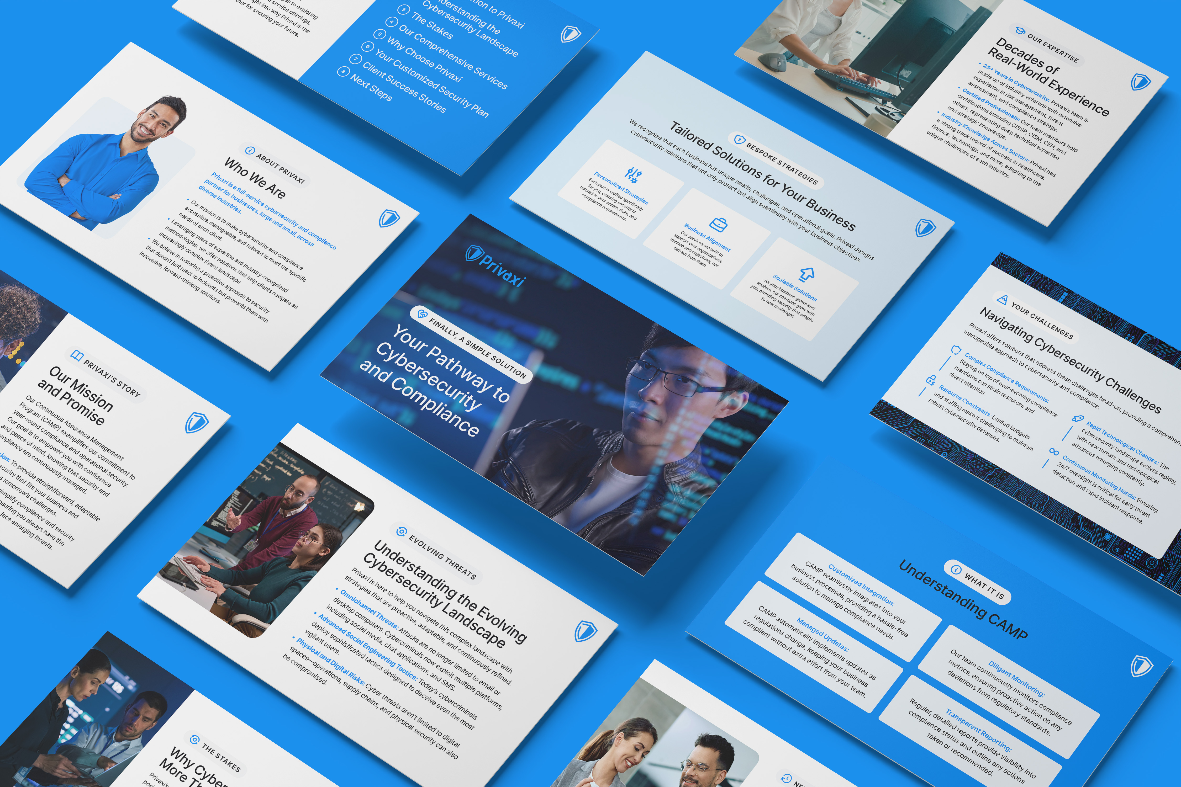 Privaxi compliance website and sales enablement design