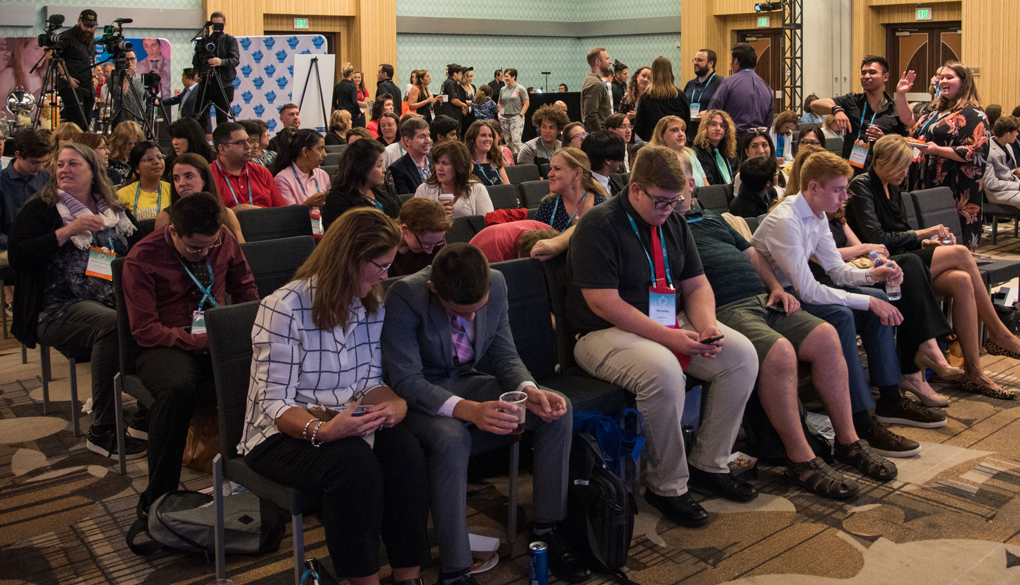 Guests seated in the ballroom during the 2019 Teen Impact Awards ceremony.