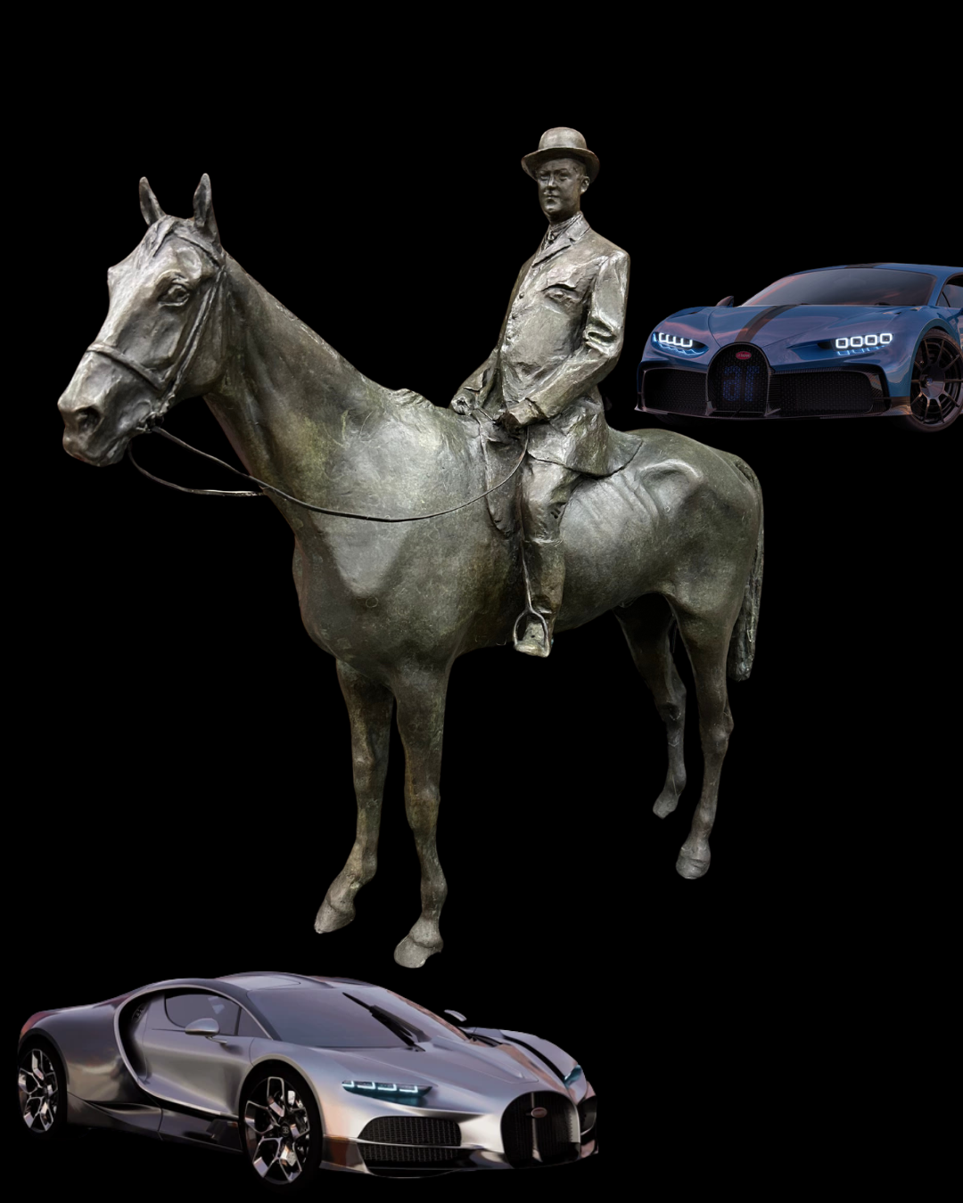 Man on Horse for Bugatti / France