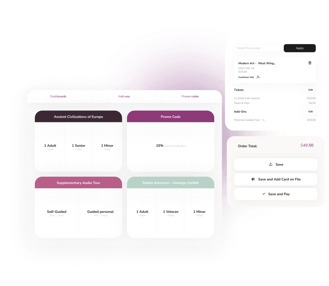 Point of Sale for tours and activities