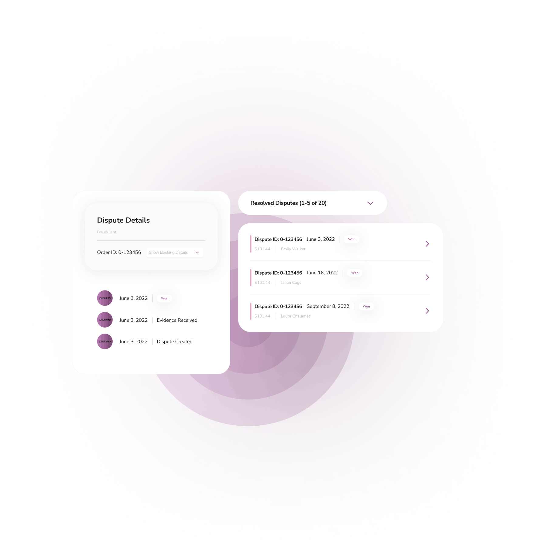 fight chargebacks with peek pro