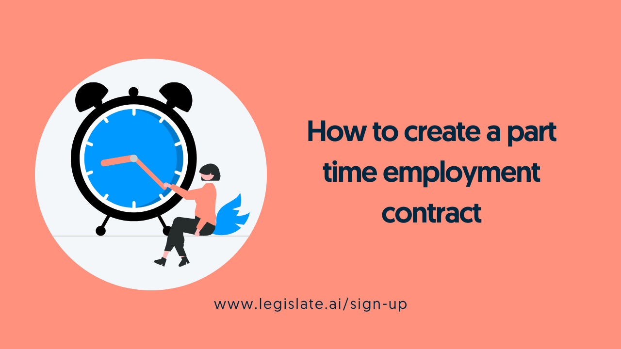 How to create a part time employment contract