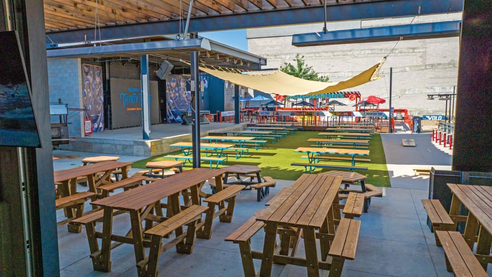 Patio Covering on the Number 38 event space