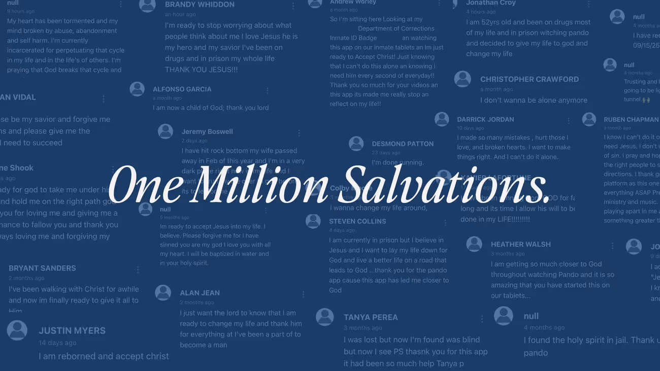 ONE. MILLION. SALVATIONS.