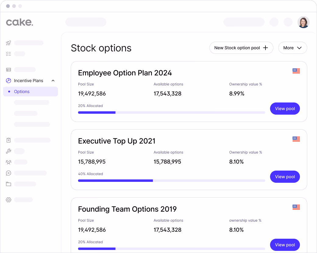 Dashboard mockup