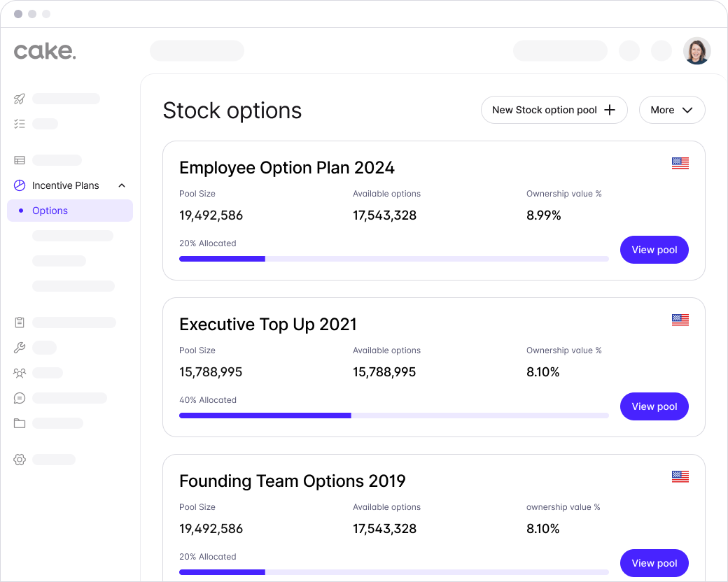 Dashboard mockup
